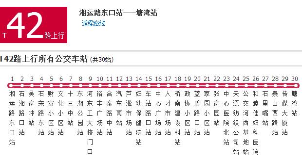 株洲公交T42路