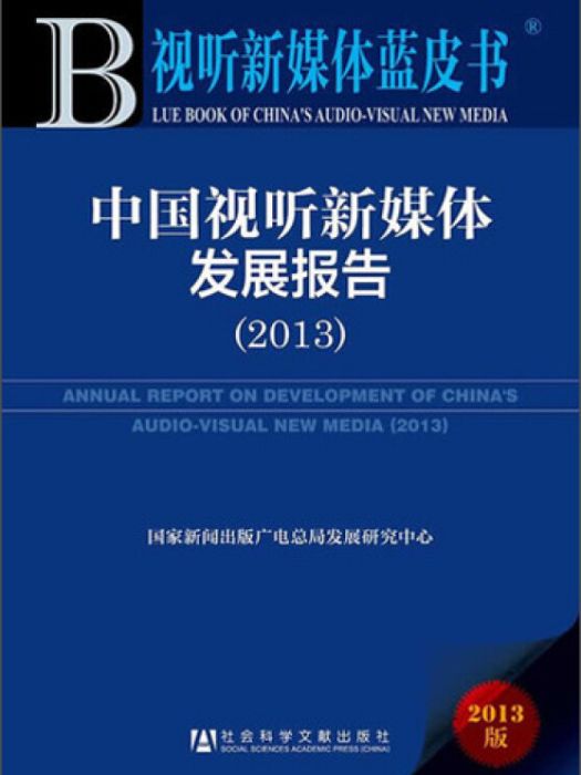 中國視聽新媒體發展報告(2013)